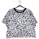 Champion  leopard print cropped tee black and white size L Photo 1