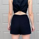 ZARA  Preppy Classic Tweed High Waisted Skort with Gold Buttons Medium NWT Photo 2