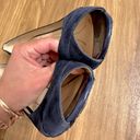 Kate Spade  Peep Toe Suede Wedges | Navy Blue | 7 Photo 8