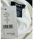 DKNY Summer Dress NWT Party Cocktail Size Medium White Black Office Siren Photo 6