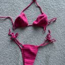 Pink Crochet Bikini Size XS Photo 0