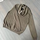 Harper NWT  Lane Gouti Cowl Neck Off Shoulder Green Sweater Size 2XL Photo 7
