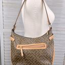 Ellen Tracy  Hobo Shoulder Bag Signature Logo Chocolate Brown Photo 3