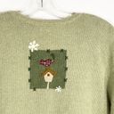 Croft & Barrow Croft Barrow Plus Size 2X Cardigan Sweater Snowman Green Full Zip Ugly 935 Photo 6