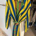 Dusen Dusen Field Stripe Robe Yellow Photo 2