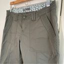 prAna  Women's Capri Pants Mari Organic Cotton Outdoor Hiking Green Size 6 Photo 3