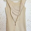 English Rose Cream Beaded Formal Shift Mini Dress Photo 7