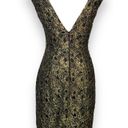 Carmen Marc Valvo  Gold Lace Dress 6 Photo 1