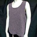 Lands'End  Blue & White Polka Dot Tank Top (L) Photo 0