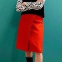 Hugo Boss  Wool Mix Asymmetric Faux Wrap Skirt Size 4 Photo 0