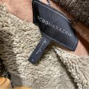 BCBG Maxazria | Tan Wool Blend Faux Fur Hooded Coat Photo 5