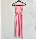 Petal and Pup  Linen Blend Aubrey Backless Cutout Midi Dress Pink Women's Size US 6 Photo 5