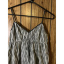 Converse  One Star Gray Striped Adjustable Strap Dress Size 2 Fully Lined Photo 3