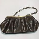 Tommy Hilfiger  Y2K Brown Vegan Leather Crocodile Small Chained Handbag Photo 0