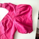 Elliatt  x REVOLVE Ava Dress Womens Large Hot Pink Open Back Puff Sleeve Barbie Photo 4