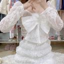 The Moon Japanese Kawaii Lolita Sailor Himekaji White Lace Princess Blouse Shirt Photo 1