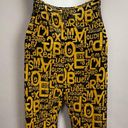 Krass&co Fashion Brand  Jumpsuit Wordy Velvet‎ Black Yellow Sheer Halter Medium Photo 8