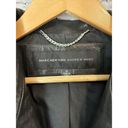 Andrew Marc New York Black Leather Moto Jacket Women’s Zip M Photo 1