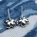 Blossom Cherry  sakura flower stud earrings new gift silver pink october pretty Photo 2