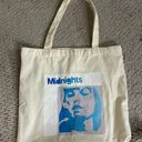 Handmade Midnights TS Taylor Swift Screenprinted Beige Tote Bag Photo 0