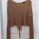 Forever 21  tan cross back sweater Photo 0