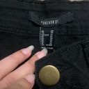 Forever 21 XS Black High Waisted Jean Cargo Pocketed Micro Shorts Photo 3