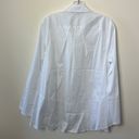 Habitat LIV  Clothing Womens Top Medium White Button Long Sleeve Tunic Lagenlook Photo 5