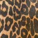 ZARA Women Cotton Leopard Print Raw Hem Denim Mini Skirt NWOT-M Photo 2