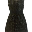 Milly  Leila Herringbone Sequin Lace Dress Mini Cocktail Size 2 Women's NWT Photo 8