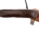 JW Pei  Eva Croc Shoulder Bag - Chocolate Brown Photo 5