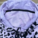 Beach Riot  x Revolve Bryce Hoodie Purple Black Cheetah Women’s Medium Photo 2