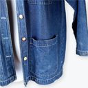 Cabin creek  Vintage Womens Blue Denim Button Shirt Jacket PM Photo 2