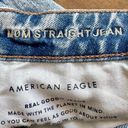 American Eagle Mom Straight Ripped Distressed High Rise Light Wash Jeans Size 12 Photo 11