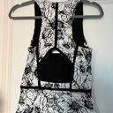 Parker Yonkers Black & White Vintage Floral Combo Contrast-Trim Dress XSMALL NWT Photo 8