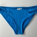 L Space  Bikini Bottoms Blue Full Cut Size Small Photo 0