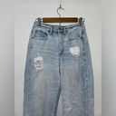 American Eagle Size 6  Light Blue Distressed Highest Rise 90’s Boyfriend Jeans Photo 1