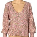 Pilcro /ANTHROPOLOGIE “Deep V Sweater” in color “Spacedye Combo”. Size Small. EUC Photo 0