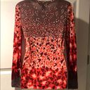 Marc by Marc Jacobs Marc Jacobs T Shirt Long Sleeve Confetti Leopard Happy Print S Photo 7