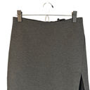 Olivaceous  Dark Gray High Front Slit Back Zip Straight Pencil Skirt Women Sz M Photo 4