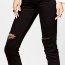 RE/DONE NWT  90s High Rise Loose In Jet Black With Rips Photo 1