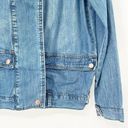 One Teaspoon  Urban Outfitters Slouchy Denim Jean Jacket Sz S Blue Pockets Snaps Photo 2