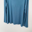 Natori [] Teal Scoop Neck Long Sleeve Shirt Supersoft Relaxed Fit Size Large L Photo 6