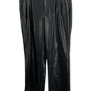 7 For All Mankind 7FAMK Seven For All Mankind Vegan Leather Wide Leg Pant Small Photo 0