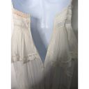 Rococo  Sand Mia Maxi Dress Lace Trim White Handkerchief Hem XS NWT Photo 6