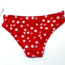 California Waves  red floral bikini swim bottom Photo 5