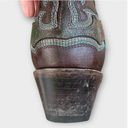 Corral Turquoise Inlay Leather Cowboy Boots Photo 11