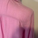 Joie  pink & white gingham button down shirt size S Photo 5