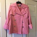 Anne Klein  New York Pink Peacoat Jacket Sz M New Photo 0