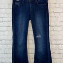 Hudson Jeans Hudson Ferris Flare Dark Denim Distressed Jeans Photo 0