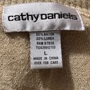 Cathy Daniels  size large sparkly tan one piece pullover sweater Photo 2